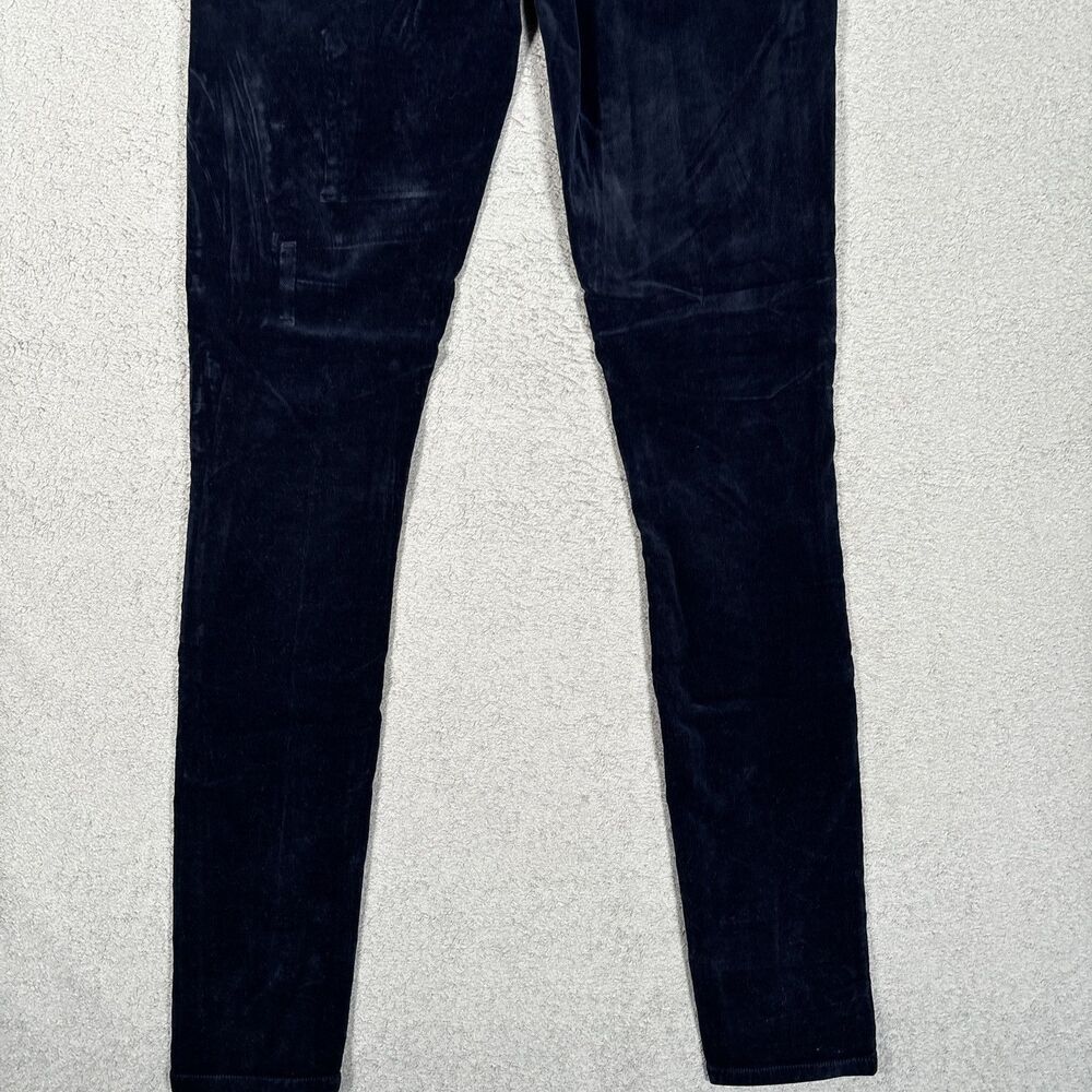 Citizens Of Humanity Rocket High Rise Skinny Pants Navy Blue Velvet Jeans Sz 25 - Picture 11 of 13